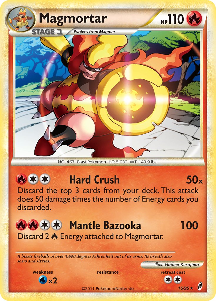 Magmortar (16/95) (Theme Deck Exclusive) [HeartGold & SoulSilver: Call of Legends] | Cracking-Singles