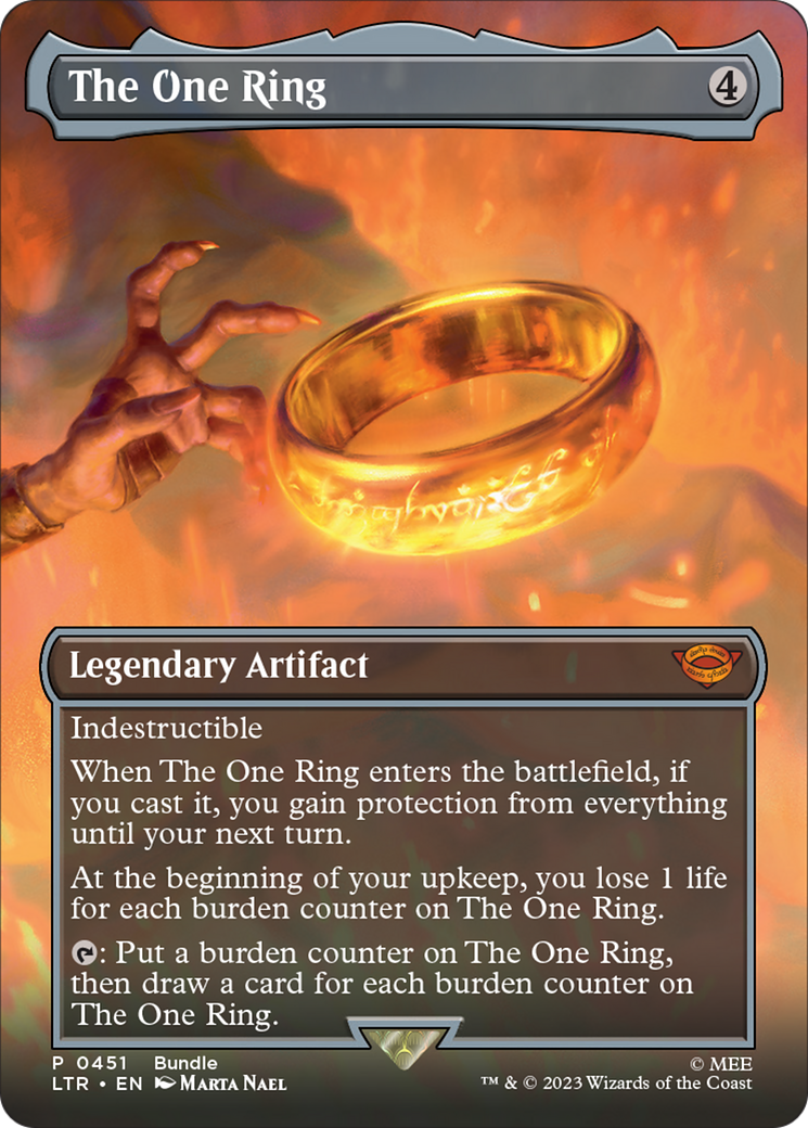 The One Ring (Borderless Alternate Art) [The Lord of the Rings: Tales of Middle-Earth] | Cracking-Singles