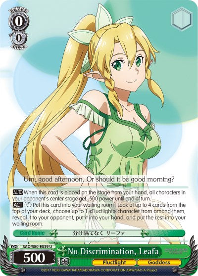 No Discrimination, Leafa (SAO/S80-E039 U) [Sword Art Online -Alicization- Vol.2] | Cracking-Singles