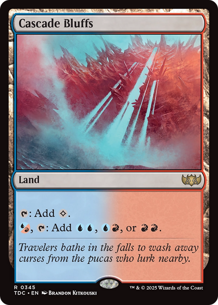 Cascade Bluffs [Tarkir: Dragonstorm Commander] | Cracking-Singles