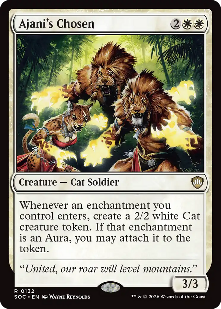 Ajani's Chosen [Secrets of Strixhaven Commander] | Cracking-Singles