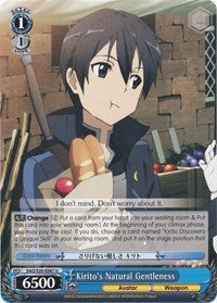 Kirito's Natural Gentleness (SAO/S20-E087 U) [Sword Art Online] | Cracking-Singles