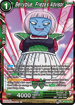 Berryblue, Frieza's Advisor (Uncommon) (BT13-080) [Supreme Rivalry] | Cracking-Singles