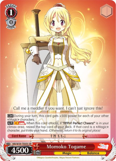 Momoko Togame (MR/W59-TE05S SR) [Magia Record: Puella Magi Madoka Magica [Side Story] (Mobile)] | Cracking-Singles