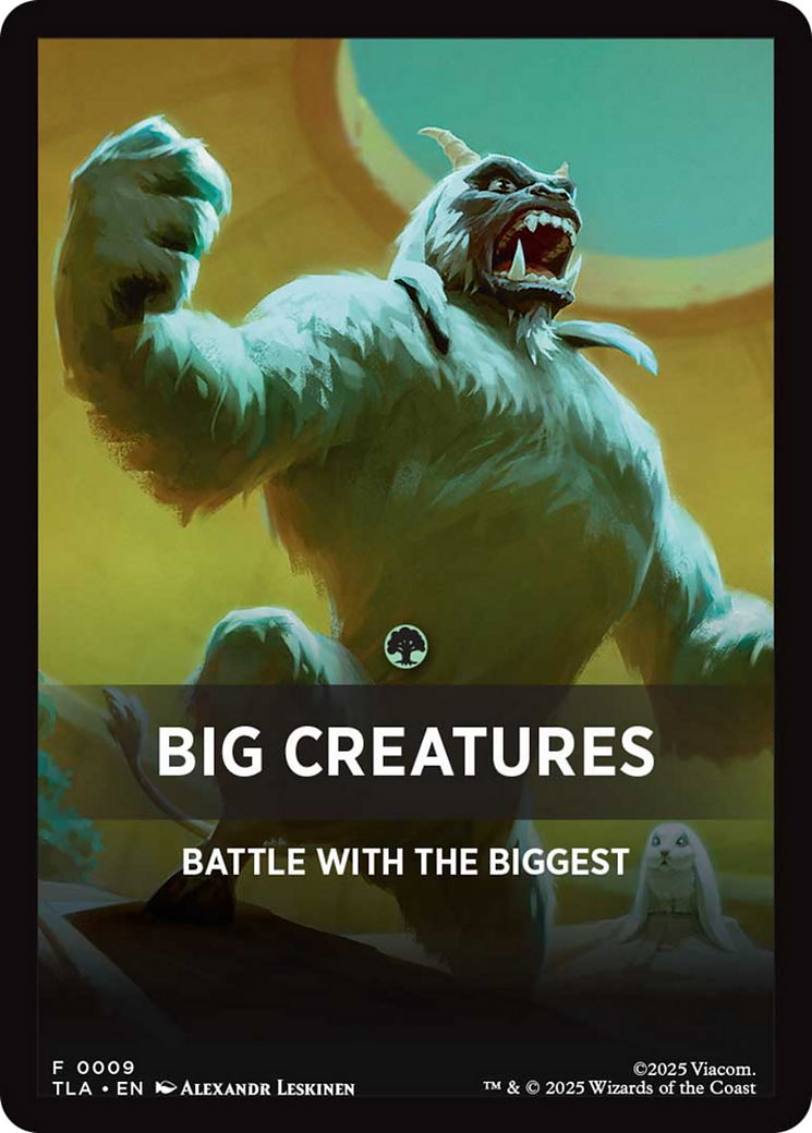 Big Creatures Theme Card [Avatar: The Last Airbender Tokens] | Cracking-Singles