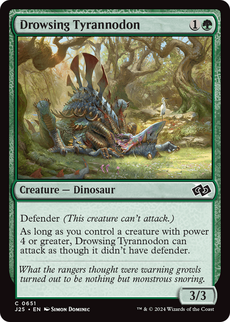 Drowsing Tyrannodon [Foundations Jumpstart] | Cracking-Singles