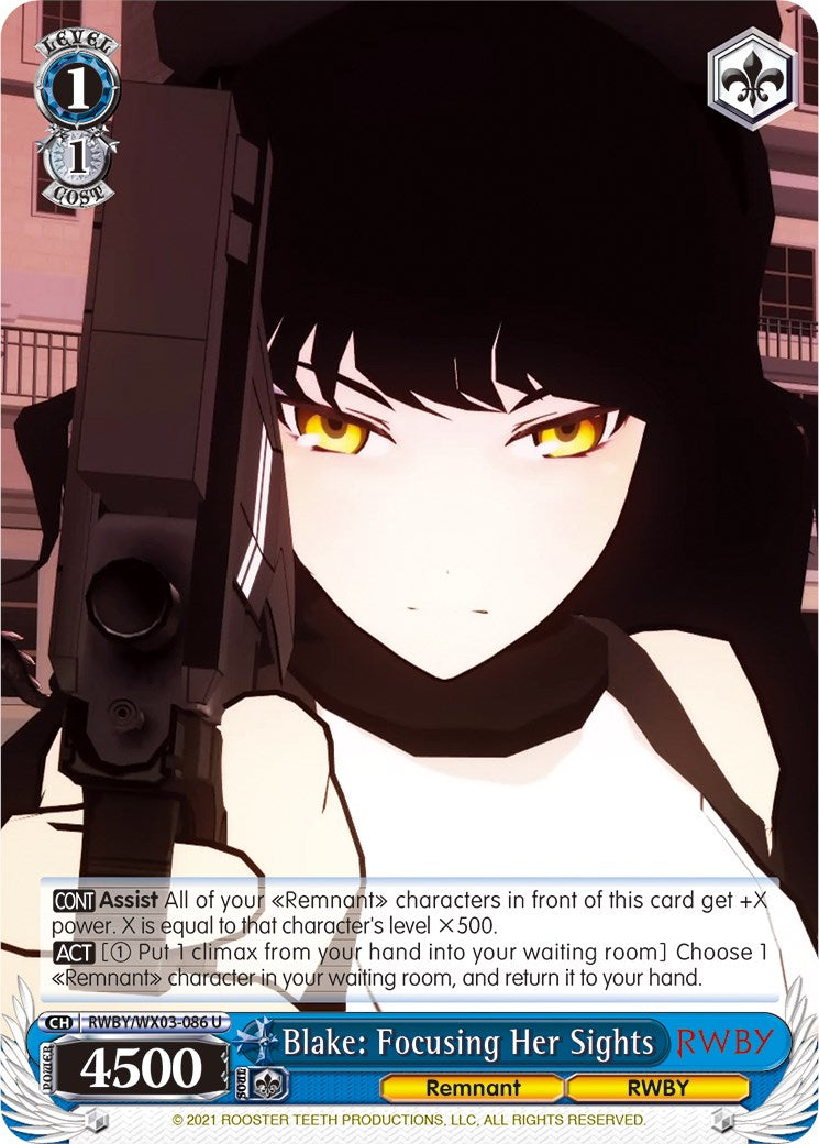Blake: Focusing Her Sights (RWBY/WX03-086 U) [RWBY] | Cracking-Singles