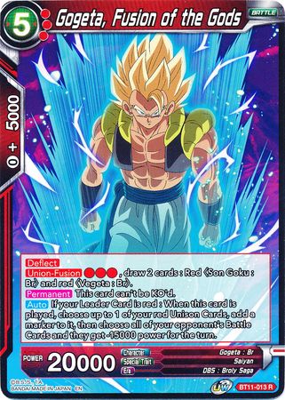Gogeta, Fusion of the Gods (BT11-013) [Vermilion Bloodline] | Cracking-Singles