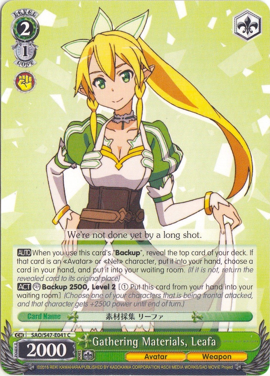 Gathering Materials, Leafa (SAO/S47-E041 C) [Sword Art Online Re: Edit] | Cracking-Singles