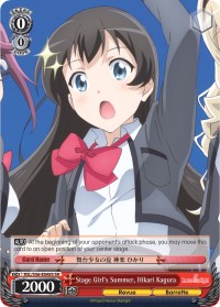 Stage Girl's Summer, Hikari Kagura (RSL/S56-E048S SR) [Revue Starlight] | Cracking-Singles