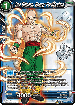Tien Shinhan, Energy Fortification (Common) (BT13-045) [Supreme Rivalry] | Cracking-Singles