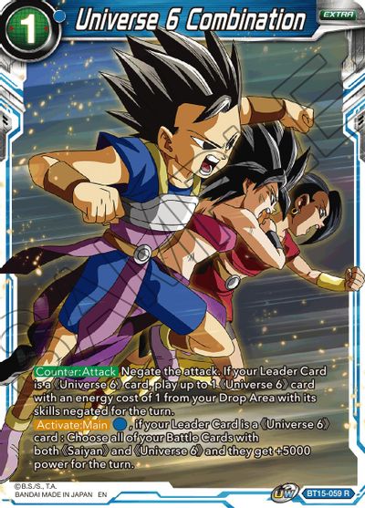 Universe 6 Combination (BT15-059) [Saiyan Showdown] | Cracking-Singles