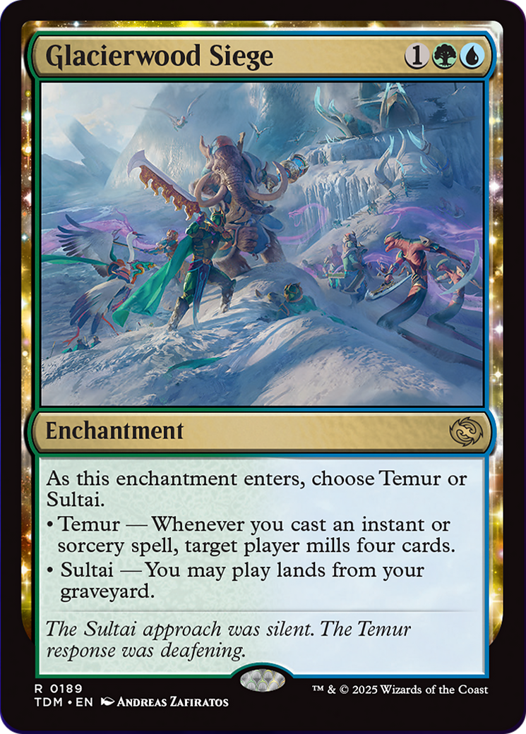 Glacierwood Siege [Tarkir: Dragonstorm] | Cracking-Singles