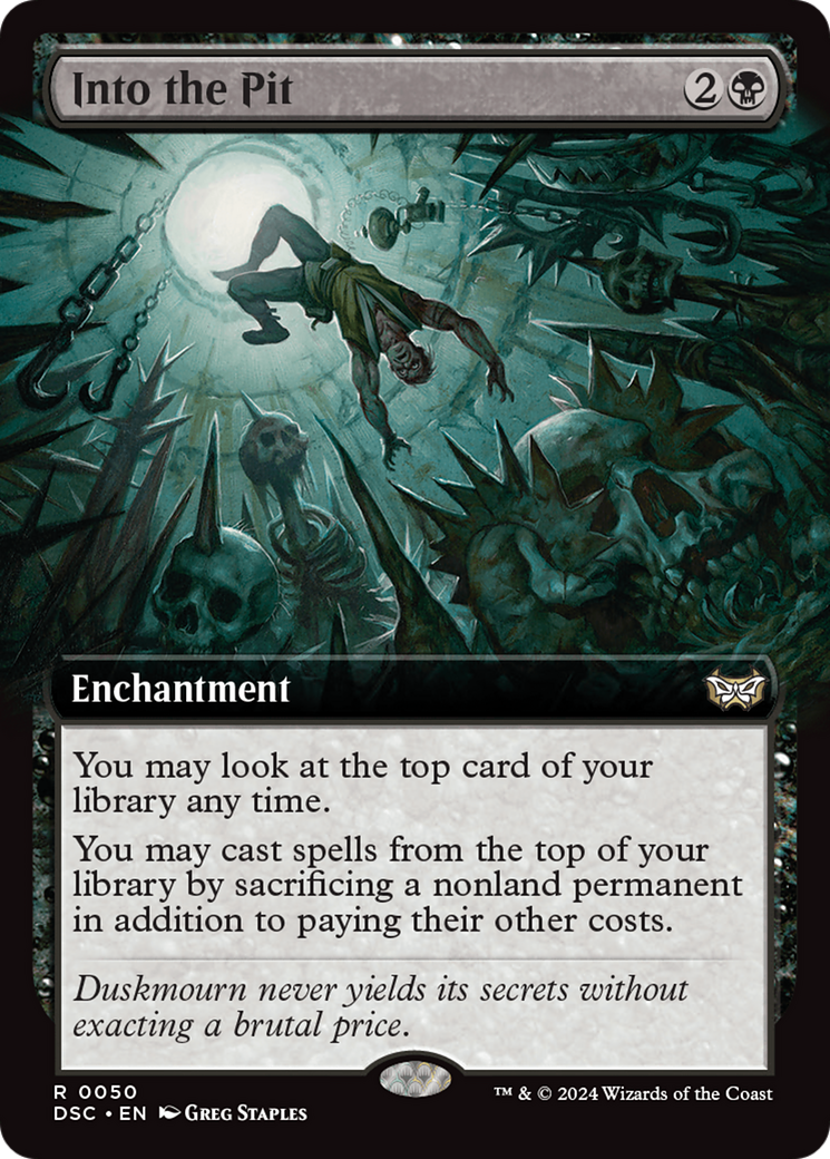 Into the Pit (Extended Art) [Duskmourn: House of Horror Commander] | Cracking-Singles