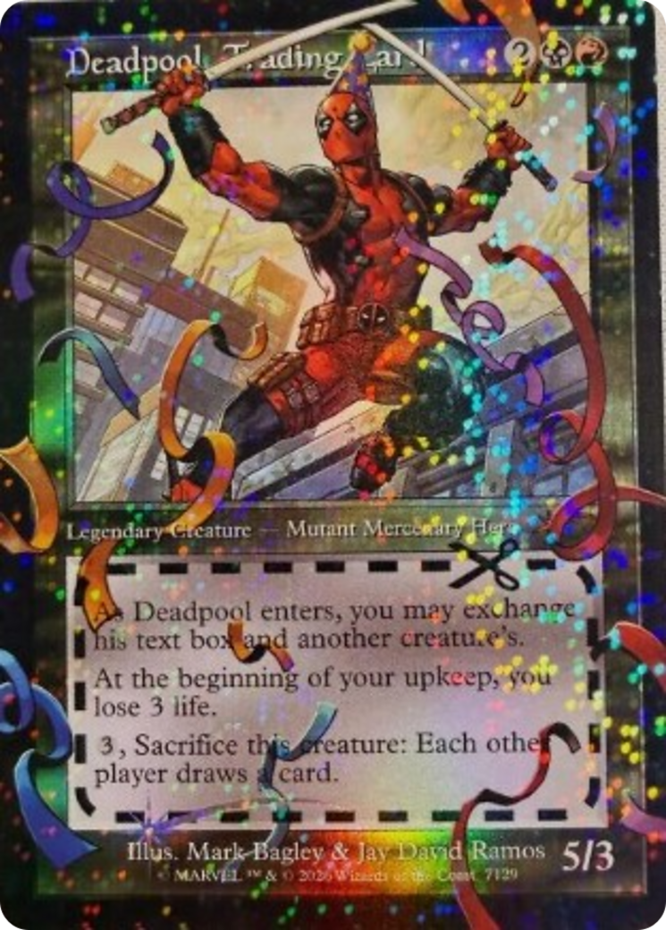 Deadpool, Trading Card (7129) (Pool Party Foil) [Secret Lair Drop Series] | Cracking-Singles