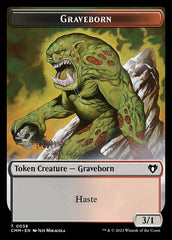 Treasure // Graveborn Double-Sided Token [Commander Masters Tokens] | Cracking-Singles