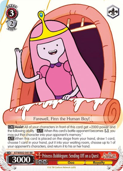 Princess Bubblegum: Sending Off on a Quest (AT/WX02-041 RR) [Adventure Time] | Cracking-Singles