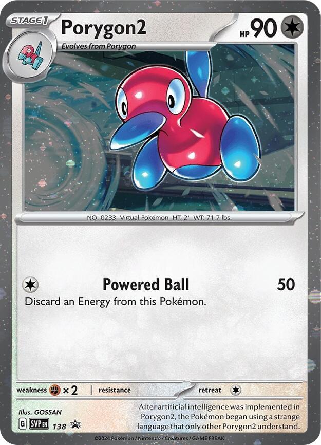 Porygon2 (SVP138) (Cosmos Holo) [Scarlet & Violet: Black Star Promos] | Cracking-Singles