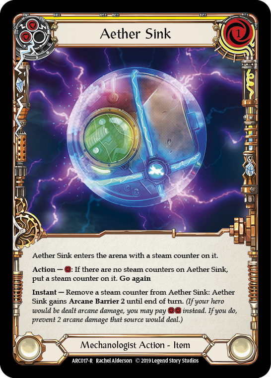 Aether Sink [ARC017-R] (Arcane Rising)  1st Edition Normal | Cracking-Singles