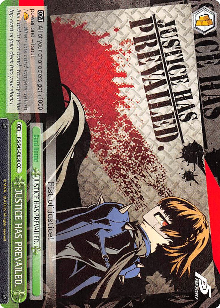 JUSTICE HAS PREVAILED. (P5/S45-E050 CC) [Persona 5] | Cracking-Singles