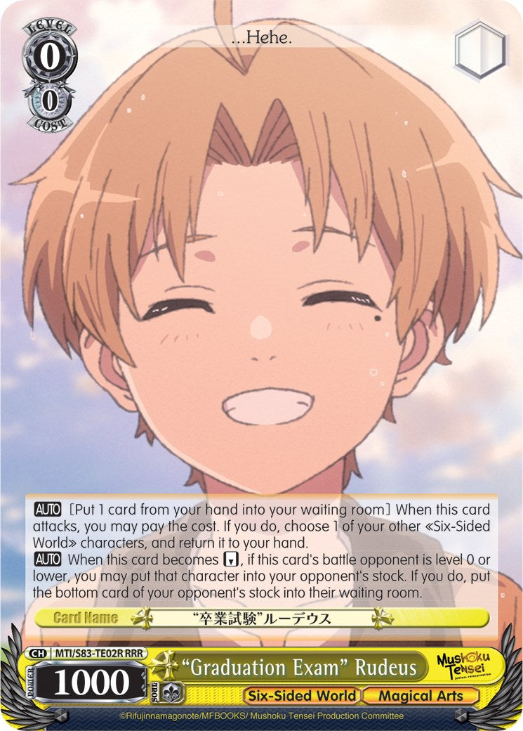 "Graduation Exam" Rudeus (MTI/S83-TE02R RRR) [Mushoku Tensei: Jobless Reincarnation] | Cracking-Singles