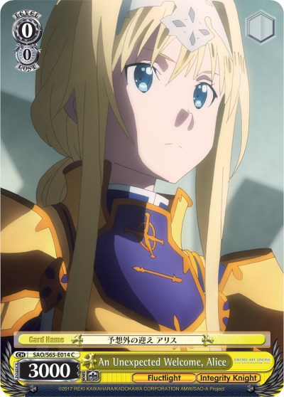 An Unexpected Welcome, Alice (SAO/S65-E014 C) [Sword Art Online -Alicization-] | Cracking-Singles