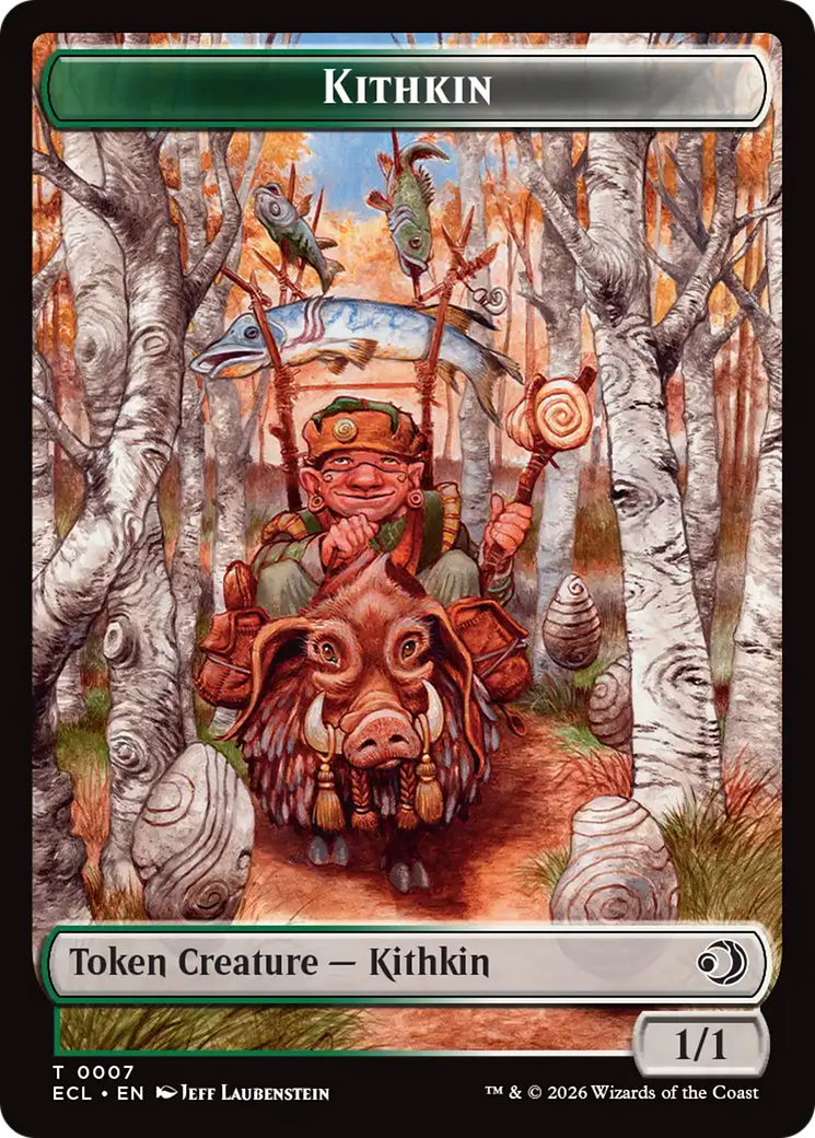 Elf // Kithkin (0007) Double-Sided Token [Lorwyn Eclipsed Tokens] | Cracking-Singles