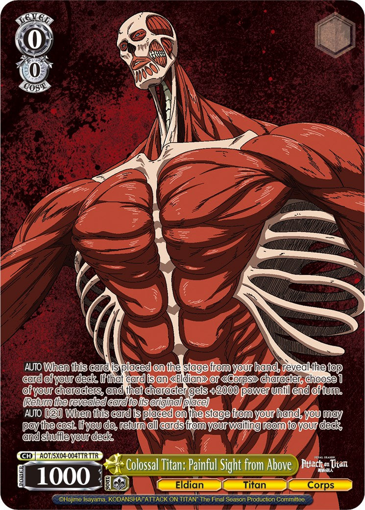 Colossal Titan: Painful Sight from Above (Foil) [Attack On Titan: Final Season] | Cracking-Singles
