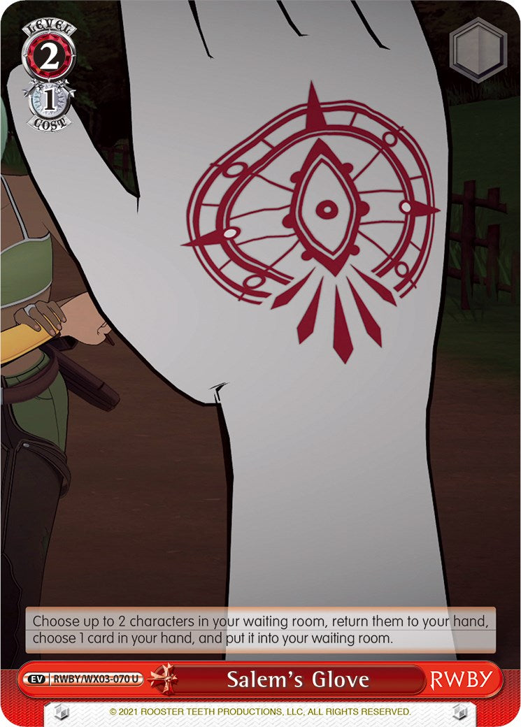 Salem's Glove (RWBY/WX03-070 U) [RWBY] | Cracking-Singles
