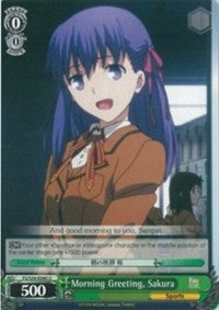 Morning Greeting, Sakura (FS/S34-E040 U) [Fate/Stay Night [Unlimited Blade Works]] | Cracking-Singles