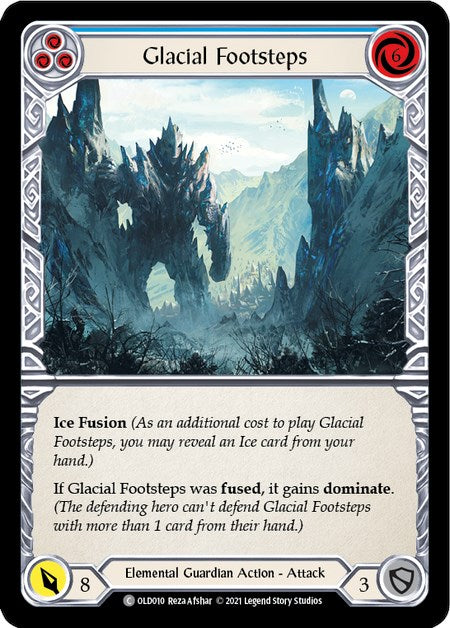 Glacial Footsteps (Blue) [OLD010] (Tales of Aria Oldhim Blitz Deck)  1st Edition Normal | Cracking-Singles