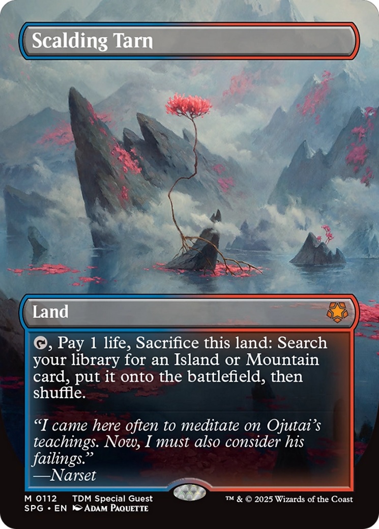 Scalding Tarn (Borderless) [Tarkir: Dragonstorm Special Guests] | Cracking-Singles