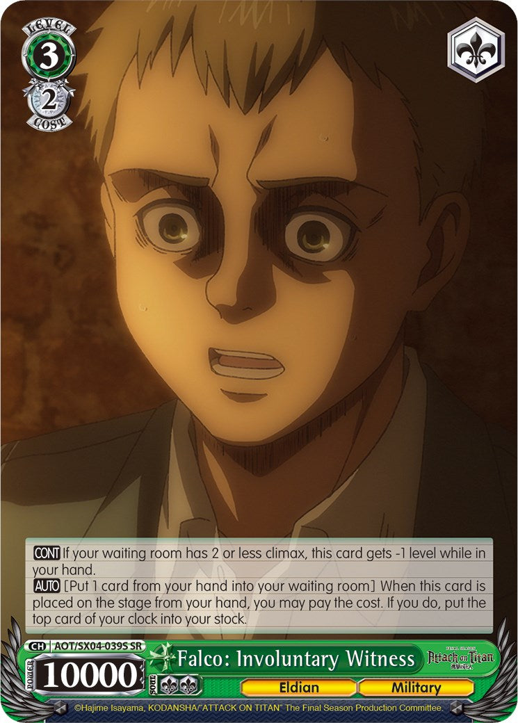Falco: Involuntary Witness (Foil) [Attack On Titan: Final Season] | Cracking-Singles
