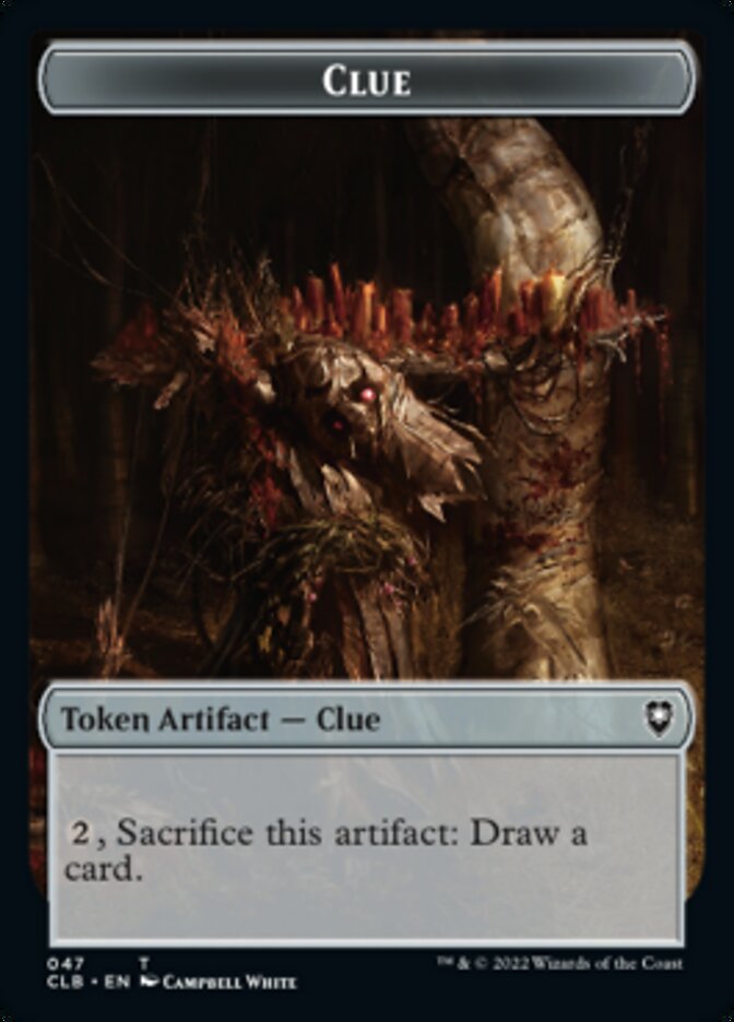 Shapeshifter (022) // Clue Double-Sided Token [Commander Legends: Battle for Baldur's Gate Tokens] | Cracking-Singles