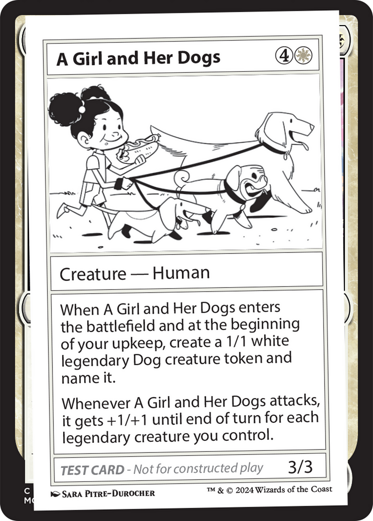 A Girl and Her Dogs [Mystery Booster 2 Playtest Cards] | Cracking-Singles