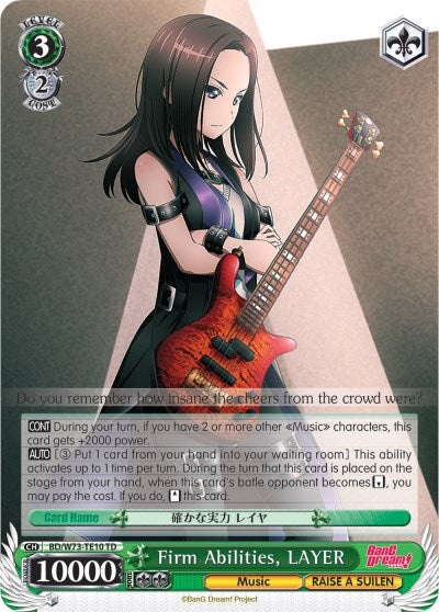 Firm Abilities, LAYER (BD/W73-TE10 TD) [BanG Dream! Vol.2] | Cracking-Singles