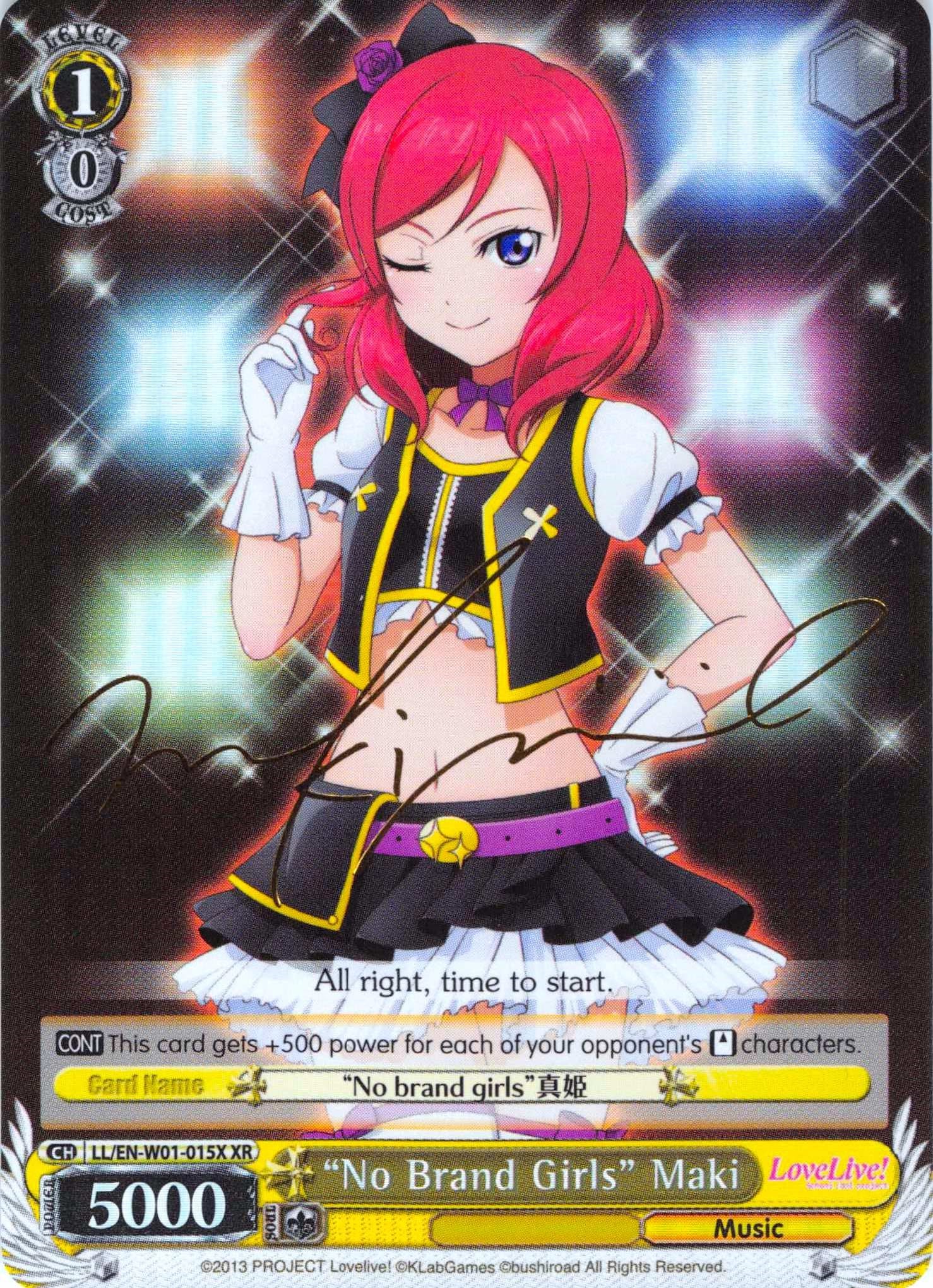 "No Brand Girls" Maki (LL/EN-W01-015X XR) [Love Live! DX] | Cracking-Singles