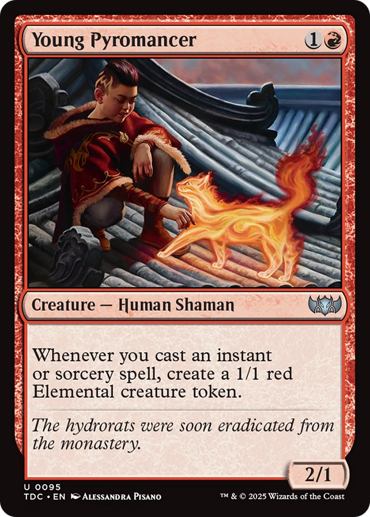 Young Pyromancer [Tarkir: Dragonstorm Commander] | Cracking-Singles