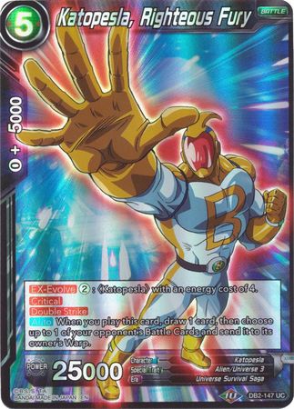 Katopesla, Righteous Fury (Reprint) (DB2-147) [Battle Evolution Booster] | Cracking-Singles