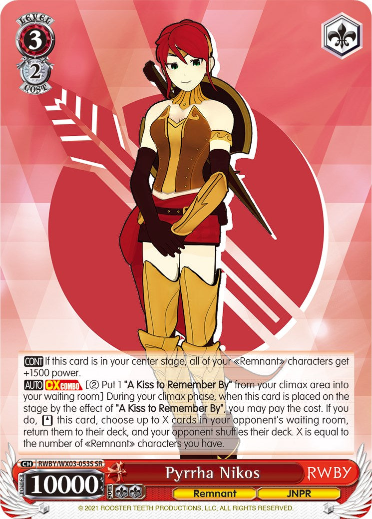 Pyrrha Nikos (RWBY/WX03-053S SR) [RWBY] | Cracking-Singles