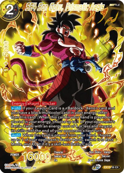 SS4 Son Goku, Prismatic Aegis (EX19-36) [Special Anniversary Set 2021] | Cracking-Singles