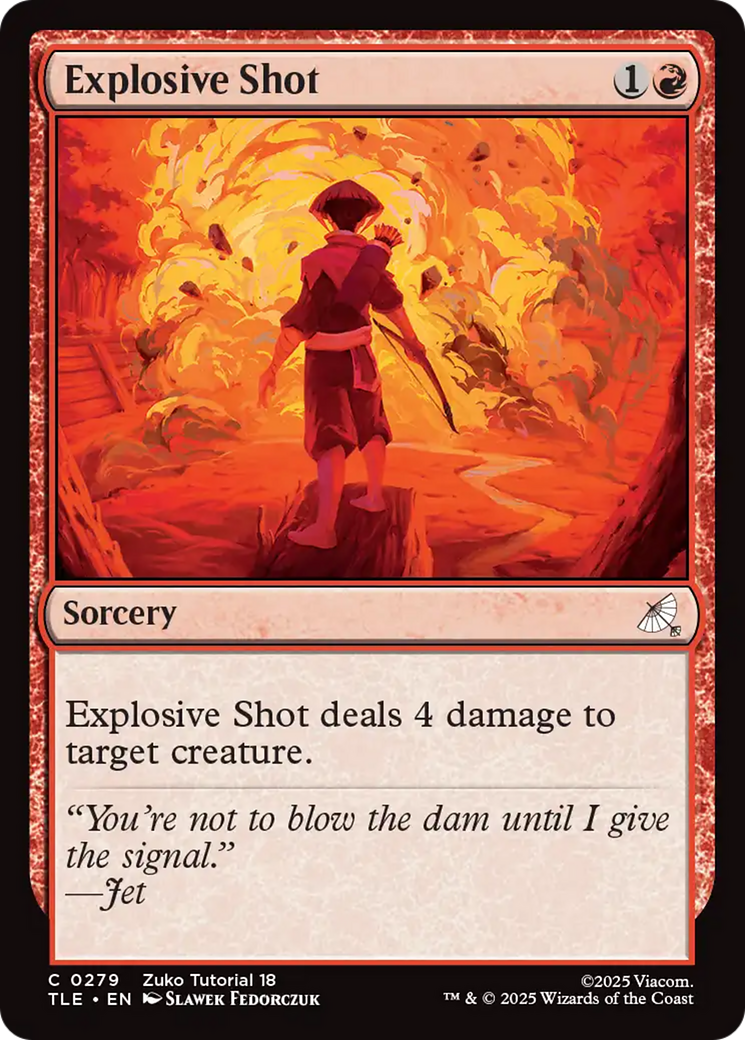 Explosive Shot (0279) [Avatar: The Last Airbender: Eternal-Legal] | Cracking-Singles