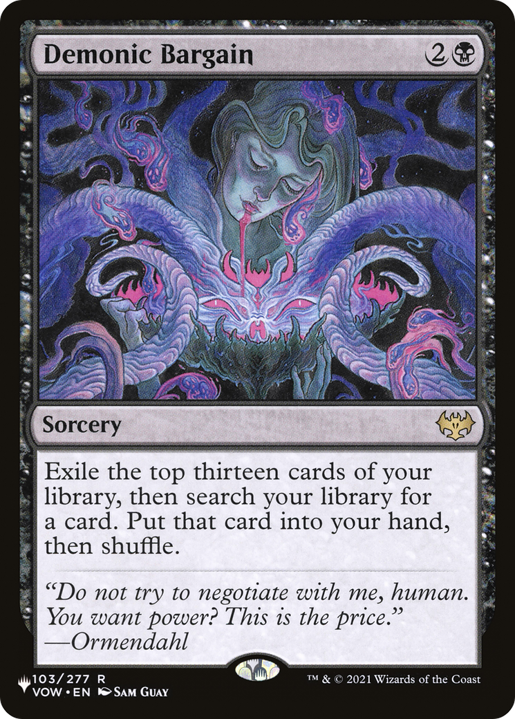 Demonic Bargain [The List] | Cracking-Singles