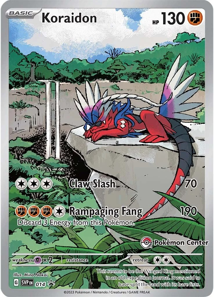 Koraidon (014) (Pokemon Center Exclusive) [Scarlet & Violet: Black Star Promos] | Cracking-Singles