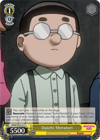 Daichi Shiratori (MOB/SX02-017 C) [Mob Psycho 100] | Cracking-Singles