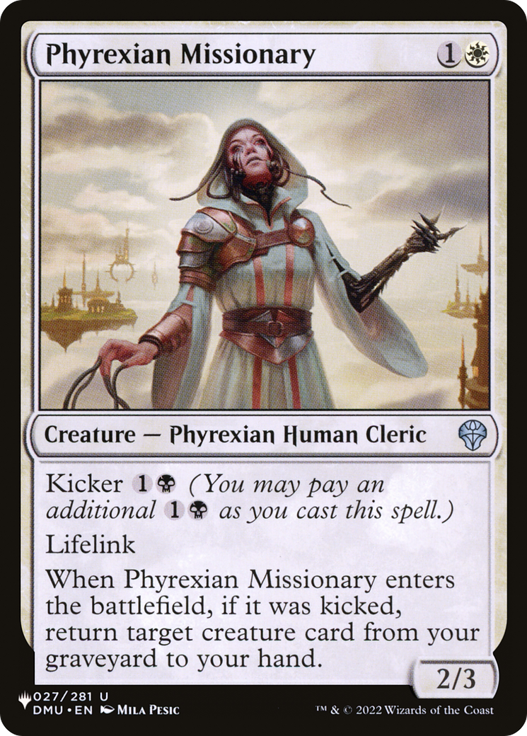 Phyrexian Missionary [The List] | Cracking-Singles
