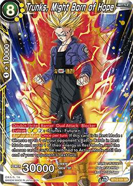 Trunks, Might Born of Hope (BT13-101) [Supreme Rivalry] | Cracking-Singles