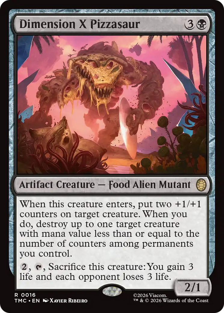 Dimension X Pizzasaur [Teenage Mutant Ninja Turtles Commander] | Cracking-Singles