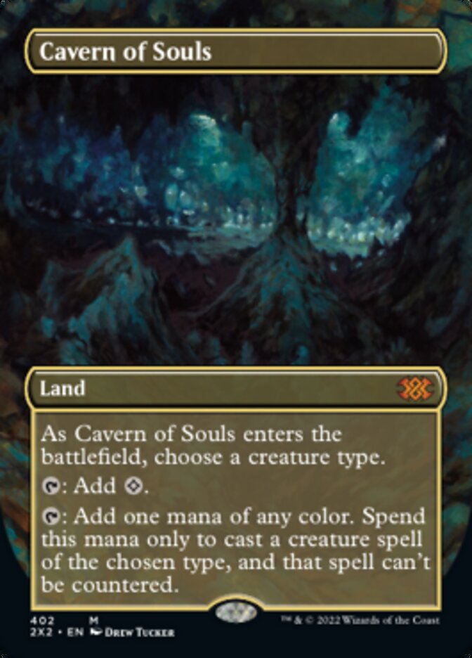 Cavern of Souls (Borderless Alternate Art) [Double Masters 2022] | Cracking-Singles