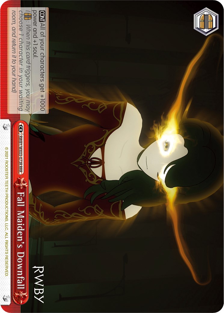 Fall Maiden's Downfall (RWBY/WX03-073R RRR) [RWBY] | Cracking-Singles